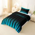 thumbnail image 3 of jejeloiu Blue Geometric Lines Twin Comforter Sets For Boys,Modern Minimalist Aesthetic Bedding Set For Kids,Reversible,2 Pieces, 3 of 8