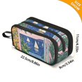 thumbnail image 4 of FORMRS Pencil Case with 3 Compartments Zipper Pouch, Elementary School Level and up, Colorful Seaside, 4 of 8