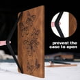 thumbnail image 5 of Allytech iPad 10th Gen Case, iPad 10.9" 2022 Case, PU Leather Butterfly Embossed Shockproof Auto Sleep Wake Pencil Holder Kickstand Elastic Band Protective Case Cover for Apple iPad 10th Gen 10.9", 5 of 8