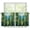 Tropical Rainforest, variant on Blue Sky Kitchen Tier Curtains White Cloud Half Window Curtains 24 Inch Length Rod Pocket Small Window Curtains Treatment for Living Room Bedroom Decorations for Home