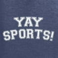 thumbnail image 5 of Wild Bobby YAY SPORTS! Sports Unisex Crewneck Graphic Sweatshirt, Vintage Heather Navy, XX-Large, 5 of 5