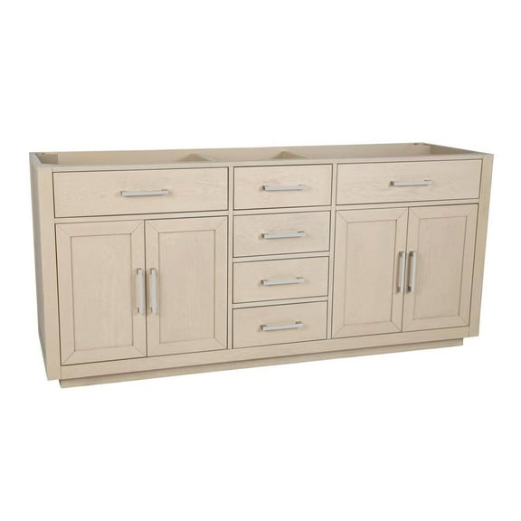 Barrett 72 Inch Oak Vanity Base - Light Oak