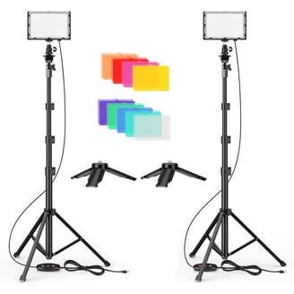 Neewer 2 Packs Portable Photography Lighting Kit Dimmable 5600K