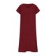 thumbnail image 3 of Mujeres Vestido Casual Manga Corta Cuello en V con Detalle de Cierre para el Uso en el Hogar, Cómoda Mezcla de Poliéster Spandex Señoras Vestir Ropa, 3 of 6