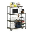 thumbnail image 4 of Furinno 35.2 W x 15.6 D x 46.1 H 5-Shelf Freestanding Shelves, French Oak Gray and Black, 4 of 5