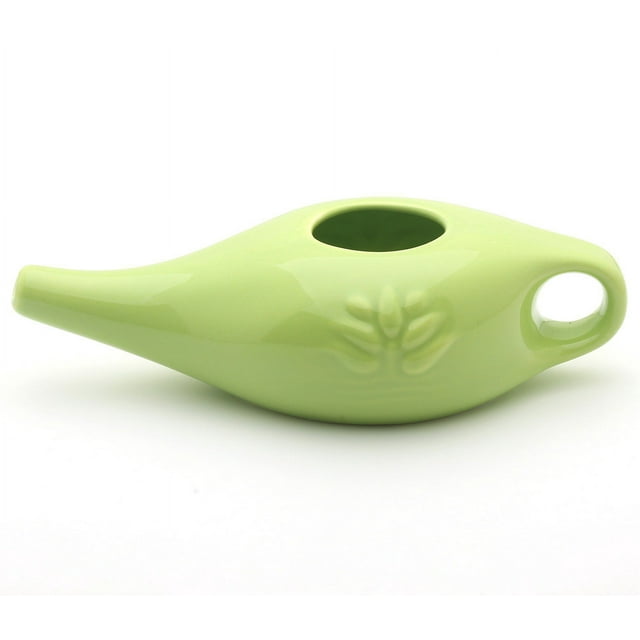 Botella de cerámica para lavado de nariz de 250 ml Irrigador nasal Botella para lavado de nariz de yoga Limpie el recipiente para lavado nasal