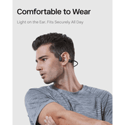 SHOKZ OpenRun Mini with USB-C Charging Bone Conduction Waterproof Bluetooth Headphones for Sports with Cooling Wristband (Black)