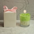 thumbnail image 4 of Matcha Scented Candle - Elegant Design In A Cup-Shaped Glass Container Made From Premium Paraffin Wax Ideal For Birthday Gifts And Home Decor on Clearance,Gifts for Women, 4 of 6