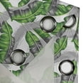 thumbnail image 3 of Ambesonne Boho Grommet Curtain Single Panel, Banana Leaves Design, 50"x60", Pale Grey Hunter Green, 3 of 5