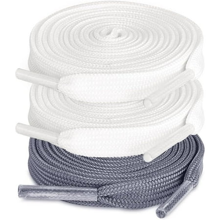 3 Pair Flat Shoe Laces for Sneakers  Shoelaces for Sneakers Athletic Running Shoes Boot Strings