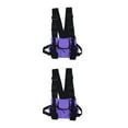 thumbnail image 2 of kurtrusly Harnais de Poche Poitrine Résistant à l'Usure et Durable Bretelles Réglables Résistant à l'Eau et Durable Violet 2ensemble, 2 of 6
