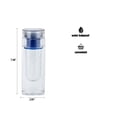 thumbnail image 3 of Purple Bpa Free Clear Tea Tumbler Water Bottle fruit Infuser Travel Mug Office, 3 of 4