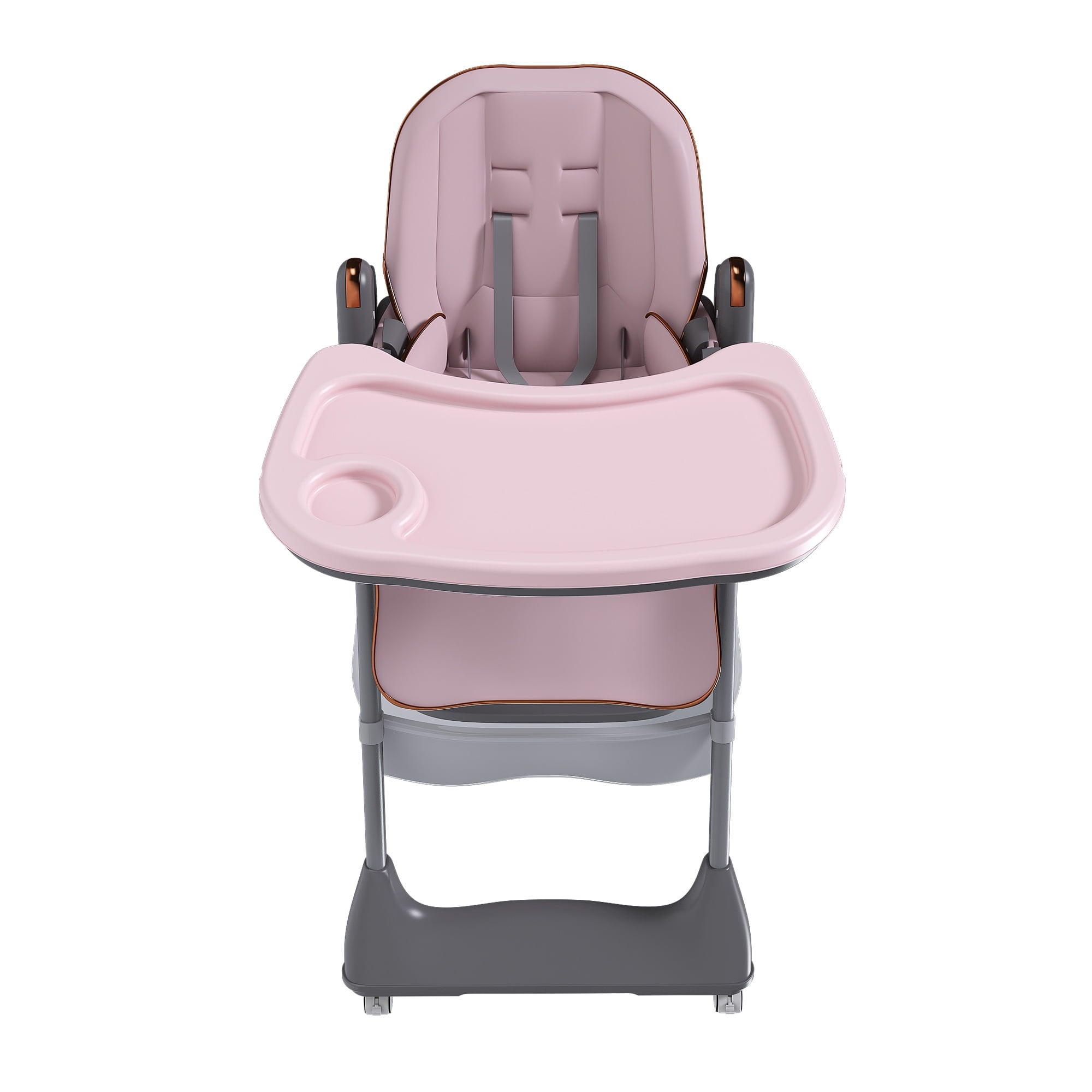 Alvantor Portable Baby High Chair for Infant and Toddler with Safety Belt, Pink