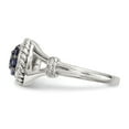 thumbnail image 3 of Sterling Silver Cubic Zirconia Ring - Size 7, 3 of 4