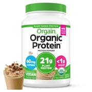 Orgain Organic Vegan 21g Protein Powder, Plant Based Shake Drink, Iced Coffee 2.03lb
