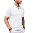 thumbnail image 3 of Polo Shirts for Men Short Sleeve Dry Fit Performance Golf Polos 3 Buttons Casual Notch Collared Shirt Men, 3 of 4