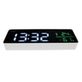 thumbnail image 4 of Reloj despertador digital con pantalla LED a color, reloj despertador electrónico montado en la pared con pantalla de temperatura y humedad, 4 of 5