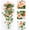 Rose Gold_Base#10571, variant on Artificial Rose Vine for HVAC Duct Covering and Living Room Ceiling Decor – Plastic Flowers with Layered Petals, Flexible and Easy to Install
