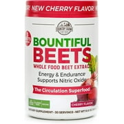 Country Farms Bountiful Beets, Delicious Cherry Flavor, The Circulation Superfood, Activates Essential Nitric Oxide, Natural Beet Extract, Boosts Energy and Endurance, 10.6 oz, 30 Servings