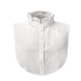 thumbnail image 2 of Fake Collar Detachable for Women Helii Casual Elegant Elegant Button Down Ruffle Blouses Half Shirts Round Outfits Accessories Grey Adjustable Dickey Collar, 2 of 3