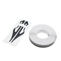 Unique Bargains 12mm Vinyl Striping Pin Stripe Double Line Tape Car Body Decal Sticker Black