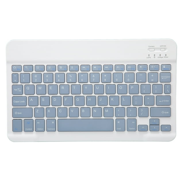 Teclado Inalámbrico NikouMX Auto Sleep BT Ultradelgado para IOS Tablet Pro Mini Mist Blue
