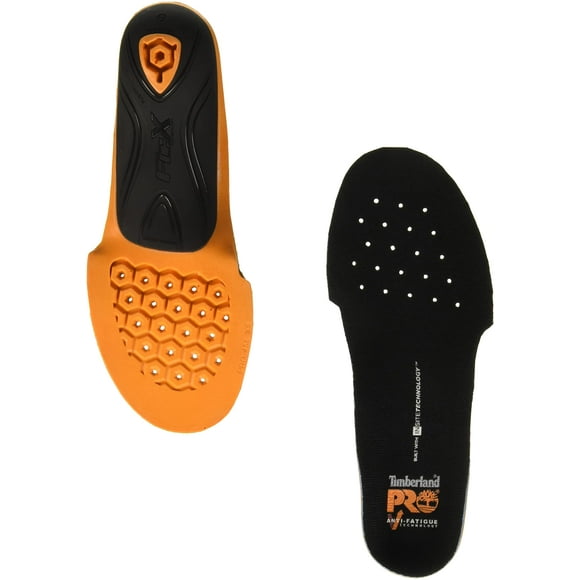 Timberland PRO Anti-Fatigue Footbed Powered by FCX Technology Insole, Orange/Black, XS Medium US
