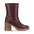 thumbnail image 2 of Sun + Stone Womens Denverr Faux Leather Stacked Mid-Calf Boots, 2 of 3