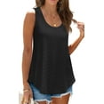 thumbnail image 2 of Fantaslook Womens Tank Tops Eyelet Crew Neck Sleeveless Tops Dressy Casual Flowy Summer Shirts, 2 of 8