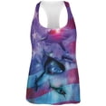 thumbnail image 1 of July 4th Patriotic American Galaxy Laser Sharks All Over Womens Work Out Tank Top Multi MD, 1 of 1