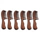 thumbnail image 3 of 6X Peine para Desenredar - Peine de Madera de Dientes Anchos para Cabello Rizado - Sin Peine de SáNdalo de Madera Natural EstáTico, 3 of 5