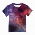 thumbnail image 4 of UAYOTSE Girls Short Sleeve Shirts Tie Front Tie Dye Print Summer Tee Tops,Sizes 12-13 Years, 4 of 4