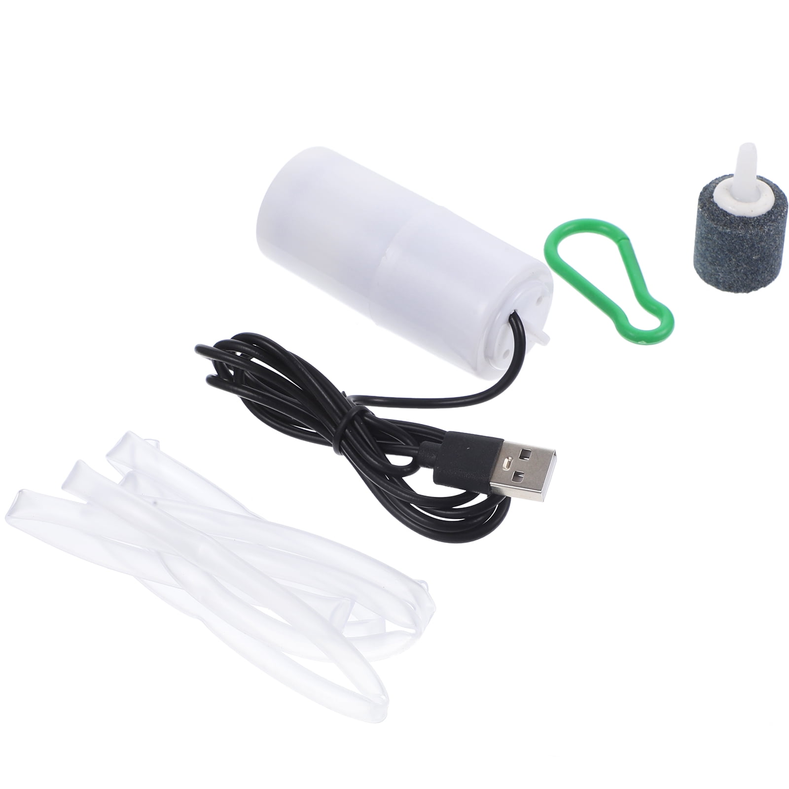 IMIKEYA USB Rechargeable Fish Air Pump for Aquarium Compact Water Oxygen Pump with Random Color Aquarium Accessories Set