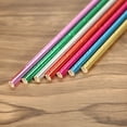 thumbnail image 4 of 100pcs/set Adorable Solid Color Food Grade Paper Straws for Birthday, 4 of 8