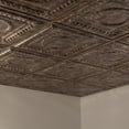 thumbnail image 5 of FASÄDE Rosette Decorative Vinyl 2ft x 2ft Lay in Ceiling Panel in Bermuda Bronze (5 Pack), 5 of 5
