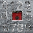 thumbnail image 3 of Djiypn 3 Inch Mailbox Numbers 4, Plastic Door Address Number Stickers for House/Apartment/Floor, Silver. (4, Silver), 3 of 8