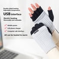 thumbnail image 2 of Guantes eléctricos USB a prueba de viento Guantes cálidos de invierno Temperatura constante sin dedos Hugtrwg Para estrenar, 2 of 9
