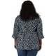 thumbnail image 5 of Women's Plus Size Blouse V Neck 3/4 Ruffle Sleeve PolDots Peplum Top Navy Blue 2X, 5 of 7