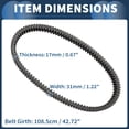 thumbnail image 4 of Correa de transmisión V para Polaris RZR 900 XP LE 2011-2014 ATV UTV, 4 of 7