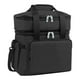 thumbnail image 1 of Bolsa de enfriador aislado Bolsa térmica portátil impermeable al agua multifuncional doble capa expandible para excursionistas para viajes de día de negro, 1 of 8