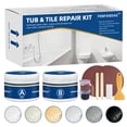 thumbnail image 1 of Kit de reparación para bañera y ducha de fibra de vidrio, color blanco, 110 ml, porcelana, 1 of 6