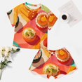 thumbnail image 4 of Cartoon Cake Print Women'S Pajamas Set Summer Sleepwear Sets 2 Piece Lounge Set, 4 of 7