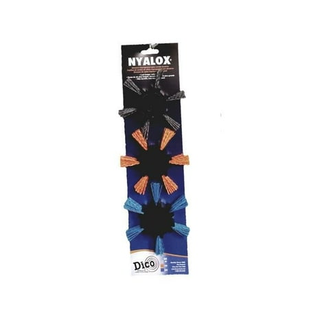 UPC: 0082123750413 | Dico 7500041 Nyalox 4 in. Mandrel Mounted Flap Brush – Pack of 3