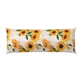 thumbnail image 2 of Easygdp Sunflower 5 Long Body Pillowcase - Super Soft Microfiber Body Pillow Case - Envelope Closure, Cool, Anti-Fading- 20x54 in, 2 of 8