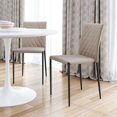 thumbnail image 2 of Zuo 101900 Harve Chaise de Salle à Manger&44; Beige - Lot de 2, 2 of 12