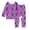 Purple, variant on Halloween Toddler Girl Pajamas Cute Bat Boys Pajama Set Long Sleeve Sleepwear Nightwear Pjs Loungewear Black 3Y