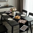 thumbnail image 2 of Black White Beige Boho Table Runner 72 Inches Long, Western Geometric Aesthetic Kitchen Coffee Dining Table Decoration for Home Party Birthday Wedding Home Decor 14x72 Inches, 2 of 8