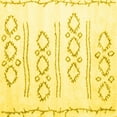 thumbnail image 1 of Ahgly Company Machine Washable Indoor Square Solid Yellow Modern Area Rugs, 7' Square, 1 of 4