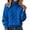 Royal Blue, variant on Women's Cable Knit Turtleneck Sweater, Long Sleeve Chunky Ribbed Pullover Pullover for Casual Daily Wear & Dating, Light Green, L