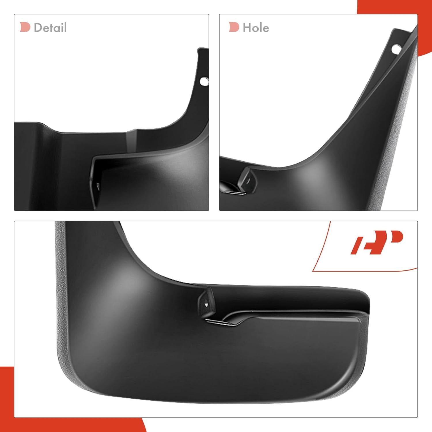 A-Premium Splash Guard Mud Flaps Fenders Replacement for Toyota Sienna 2004-2010 without Running Boards 4-PC Set